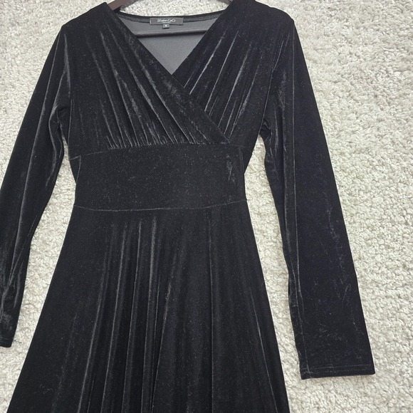 Urban CoCo‎ Maxi Dress Womens Small Black Velvet Goth Witchy Festival Medieval - Picture 3 of 16